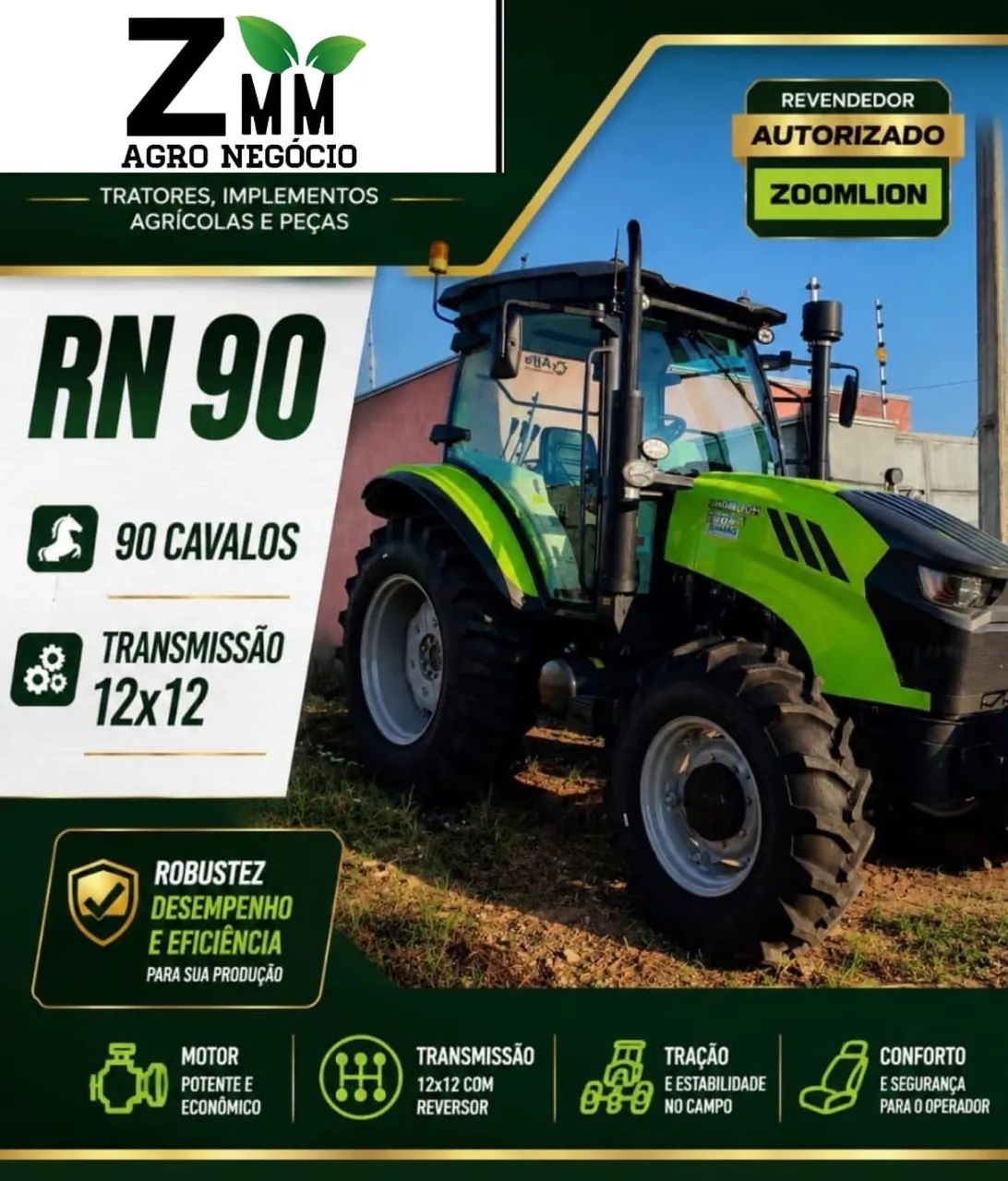 Trator Zoomlion RN 90