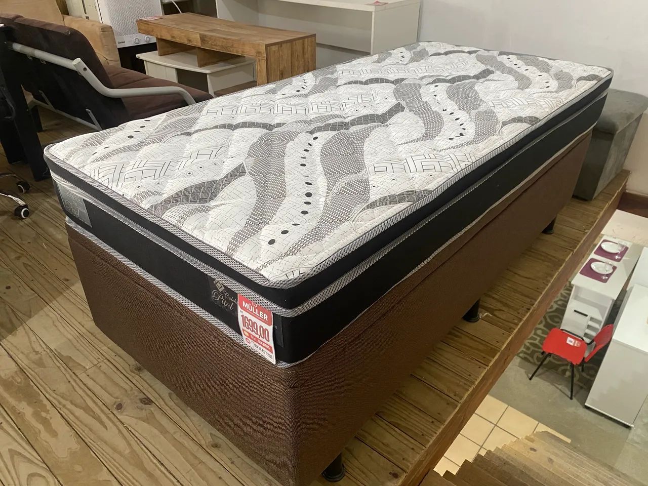 Cama box solteiro baú NOVO  - Foto 5
