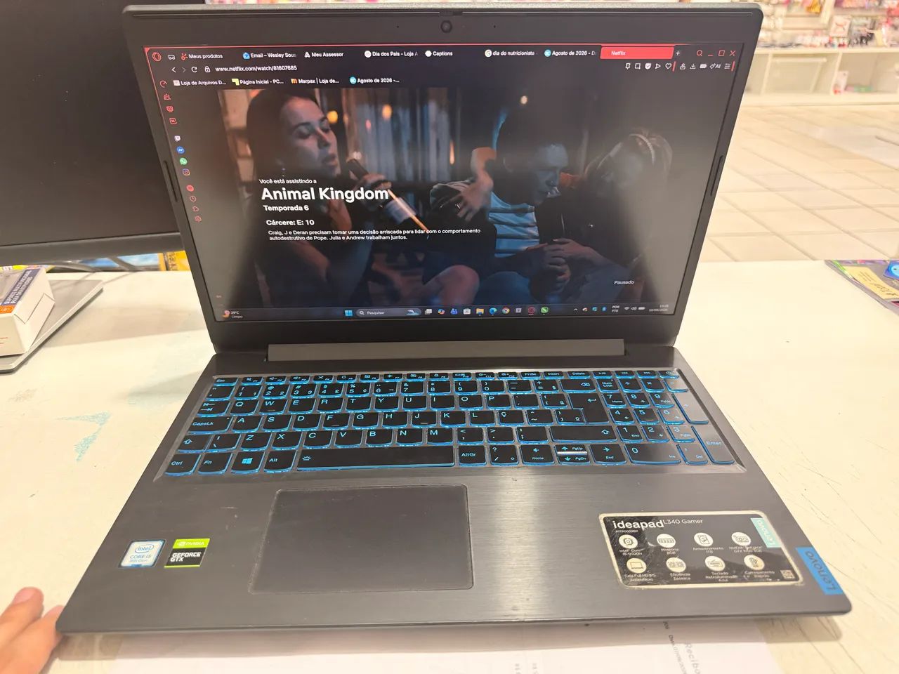 Notebook Ideapad L340gamer i5 com ssd 