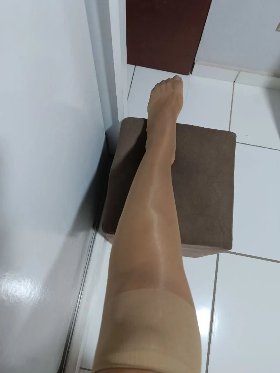 Meia Calça Cor da Pele Meia Perna  - Foto 4