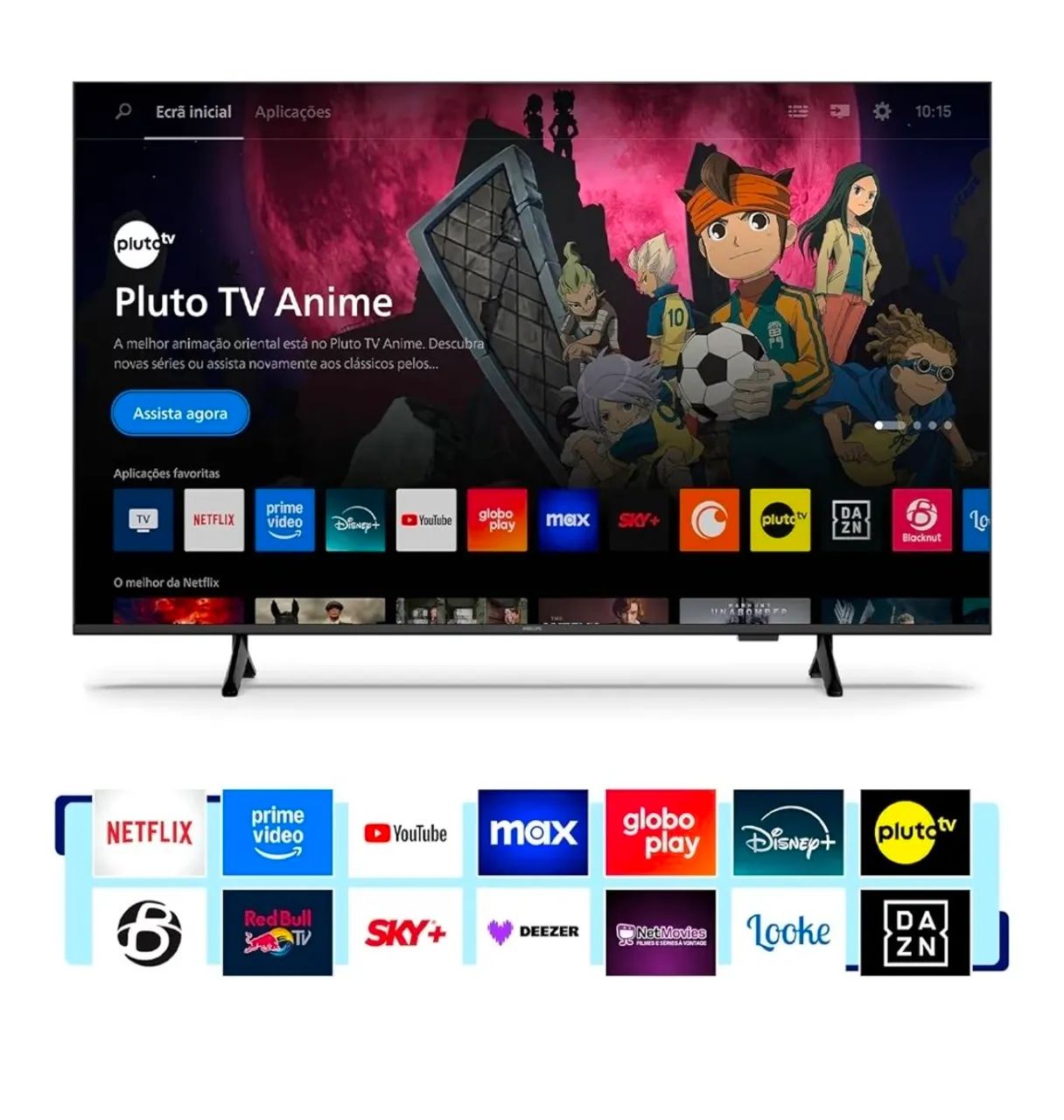 Smart TV Philips 50 4K LED Série 7300  NOVA E LACRADA - Foto 4