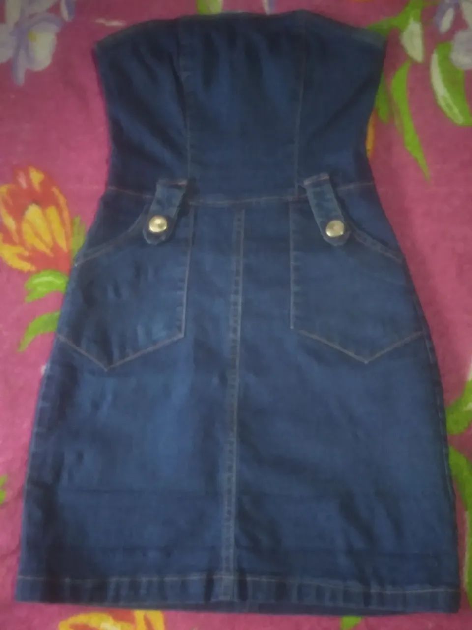 Vestido jens colado