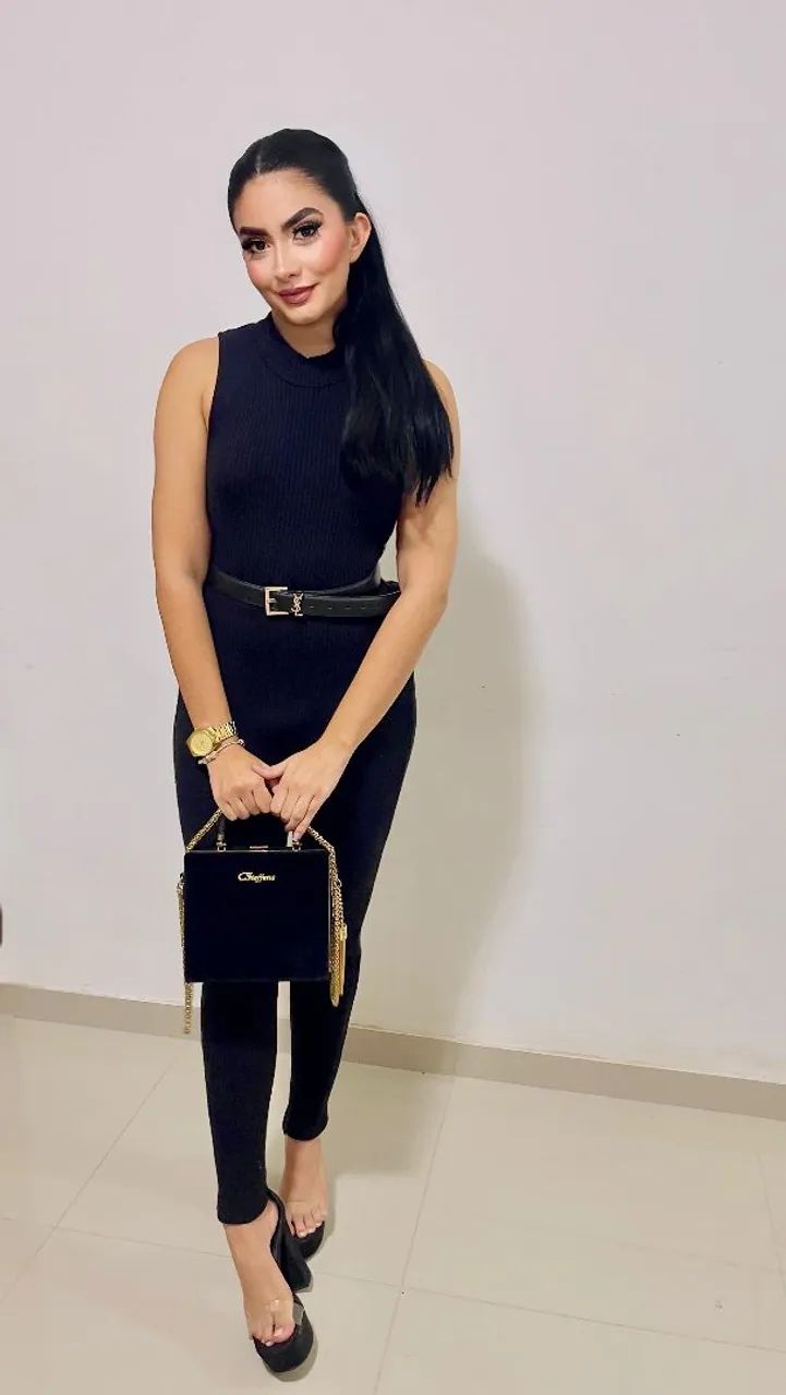 Bolsa preta Carmen Steffens baú  - Foto 2
