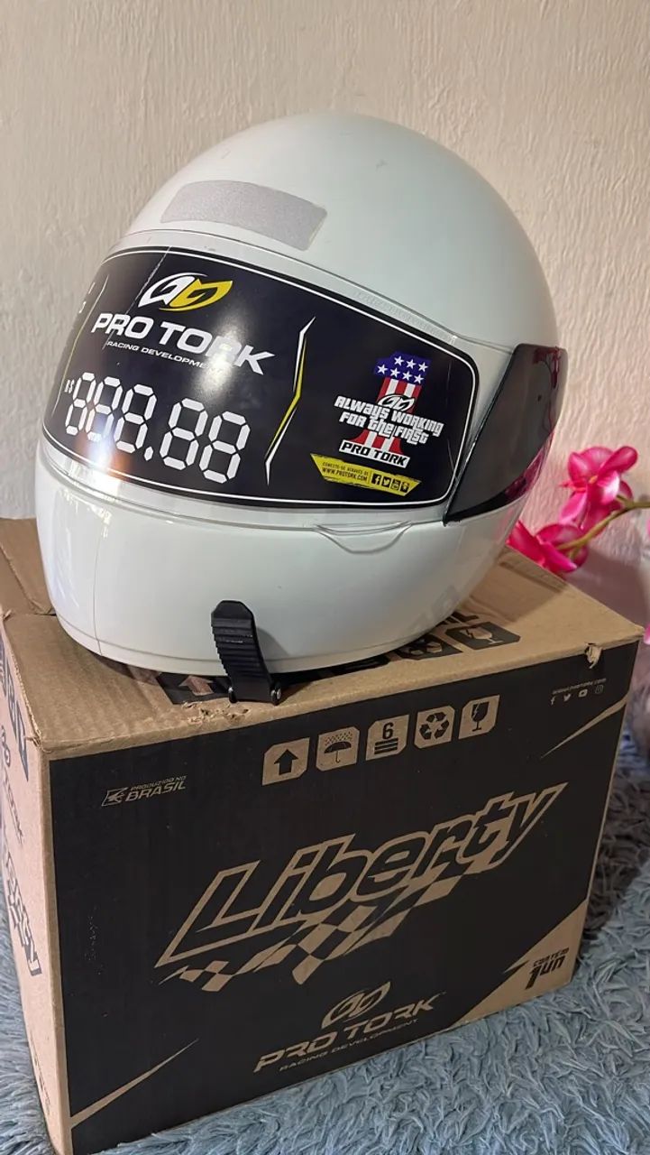 Capacete novo TAM 58 - Foto 2