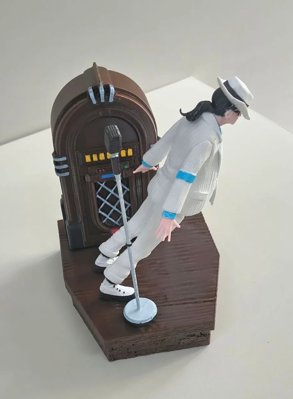 Estátua Michael Jackson Diorama