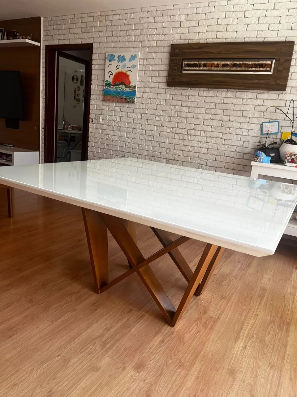 Mesa de jantar quadrada