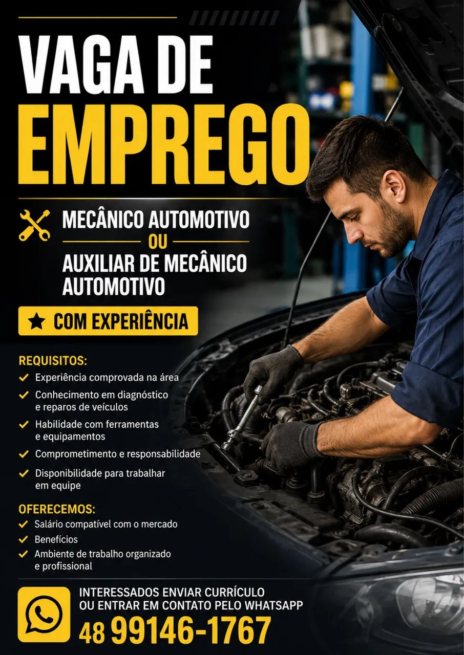 Vaga pra mecânico automotivo 