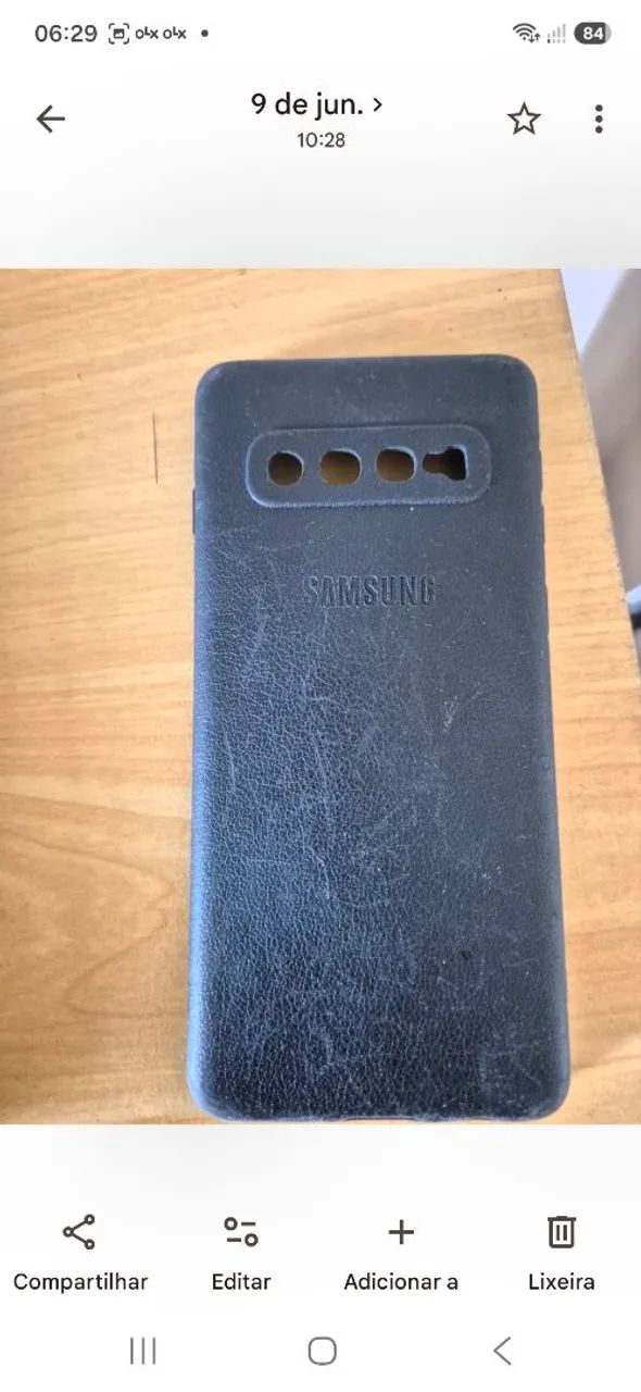 Capas smartphone S10, uma nova e outra de couro usada - Foto 3
