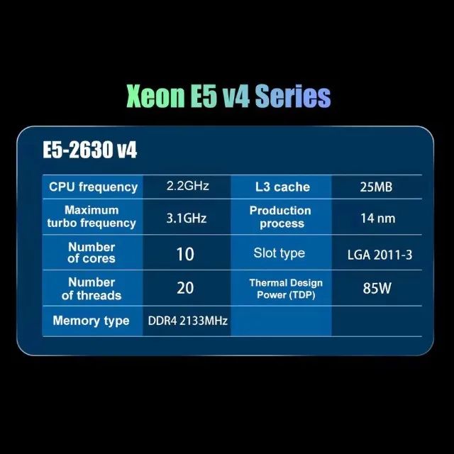 Processador Intel Xeon E5 2630 V4 2,2 GHz 10 Cores & 20 Threads LGA 2011-3 - Foto 3