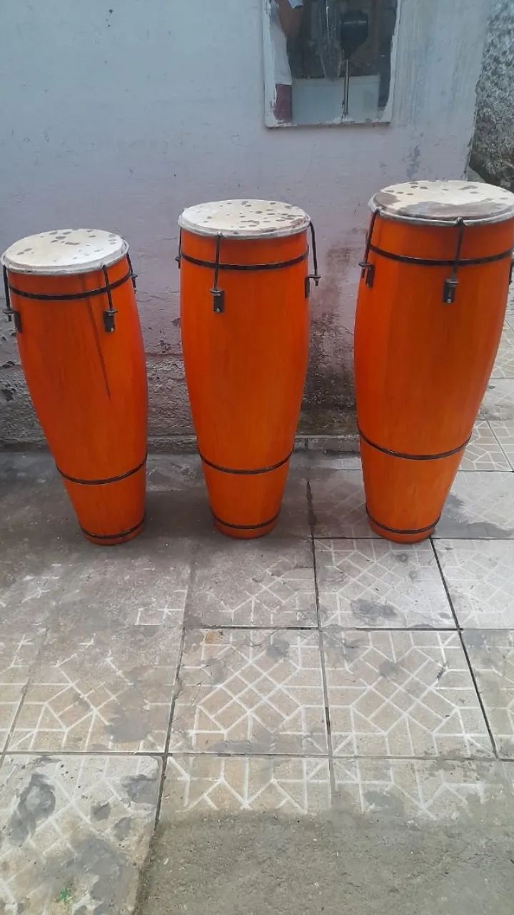 Kit Atabaque Profissional Feito com Pinos - Pronta Entrega e Encomenda - Foto 5