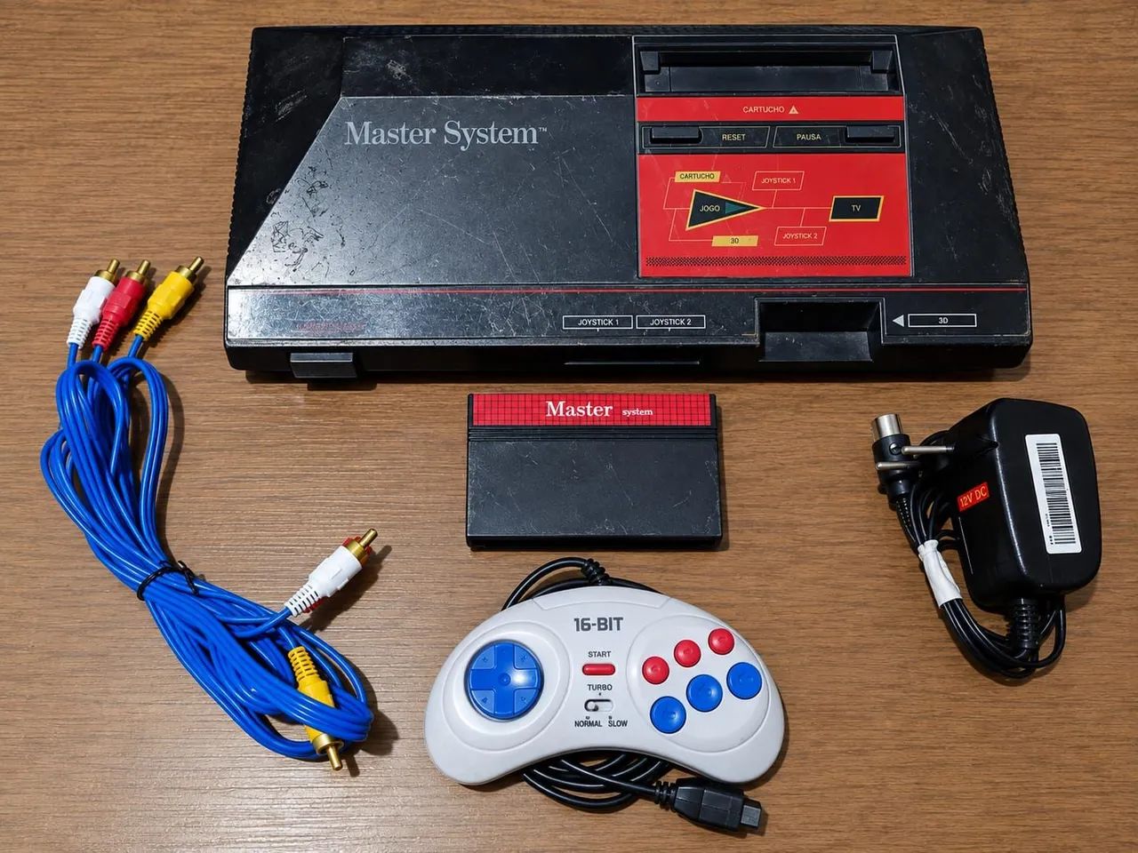 Master System 1 Tectoy + Everdrive com +200 Jogos - R$ 520
