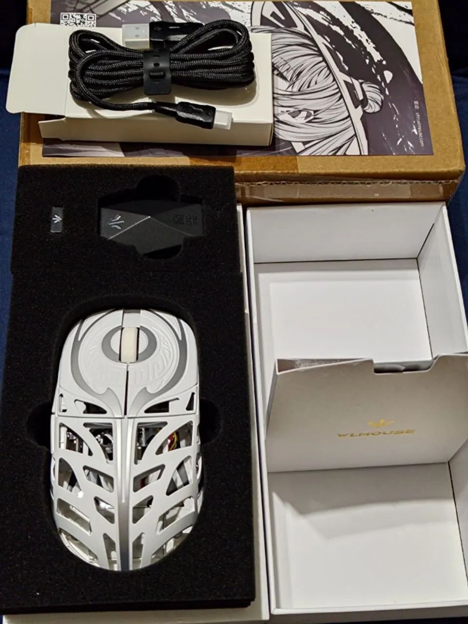 Mouse WLMOUSE Strider Magnesium - Branco (NOVO) - Foto 5