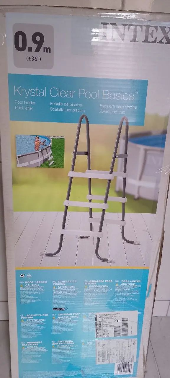 Escada de piscina Intex 