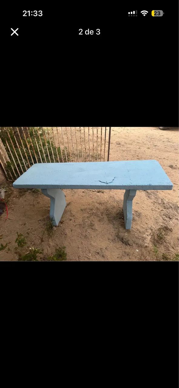 Vendo banco de concreto em bom estado - Foto 3