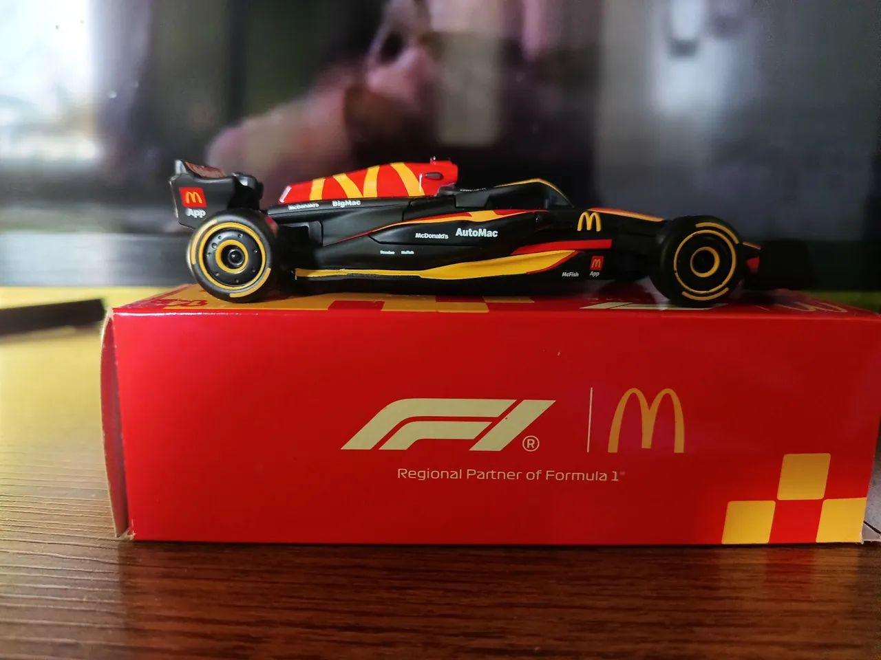 Carinho do McDonald's edição limitada do filme fórmula 1