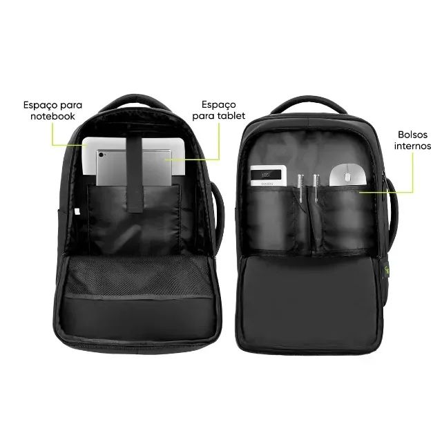Mochila para Notebook Get Journey Preta 17" - WZetta - Foto 4