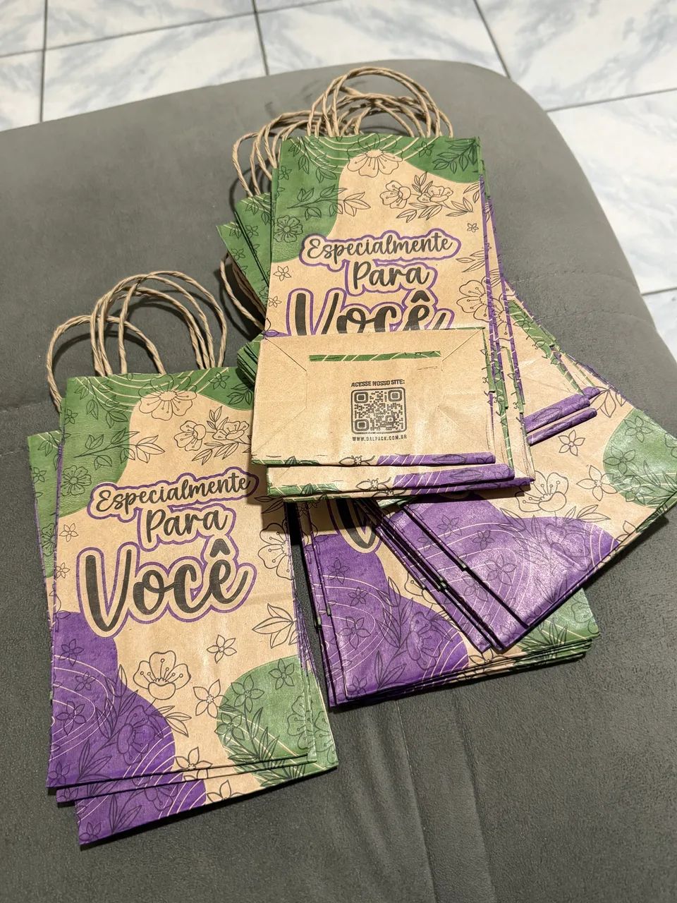 Sacolas Kraft Personalizada 20 unid