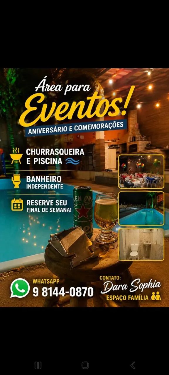 Área de Eventos/ Lazer