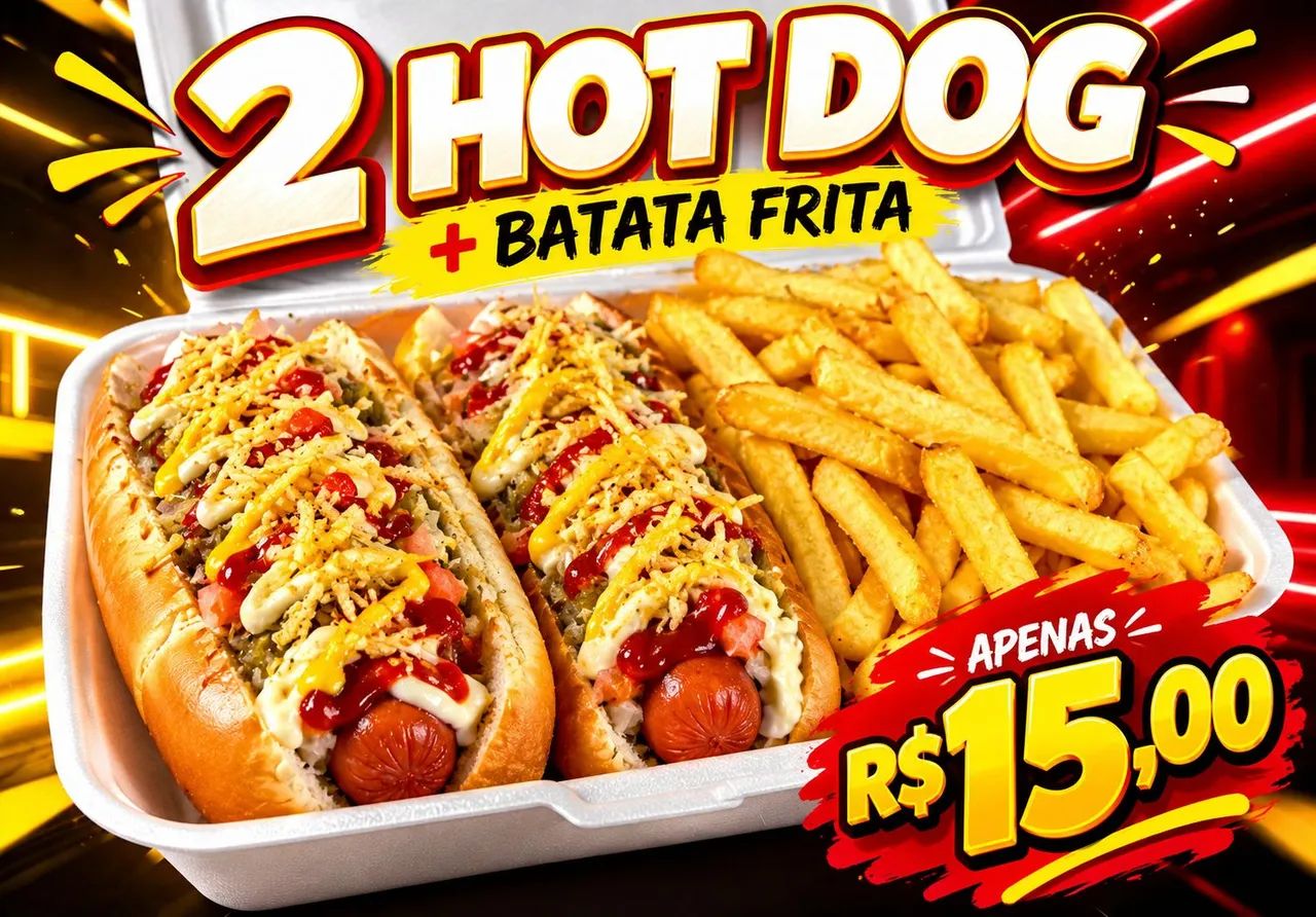 Temos Combo de lanche a partir de 15,00