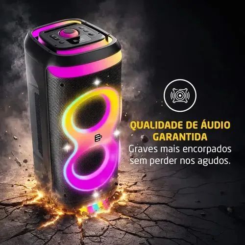 Caixa de som torre pulse box 3 sp511 1400 rms