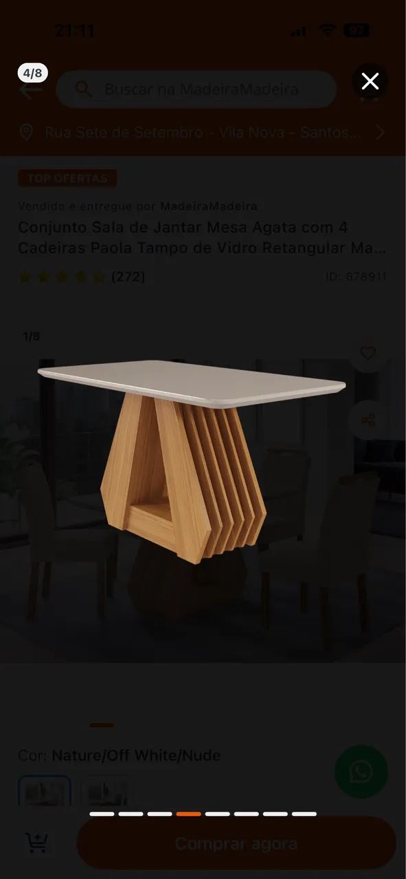 Mesa de jantar  (não entrego) - Foto 2