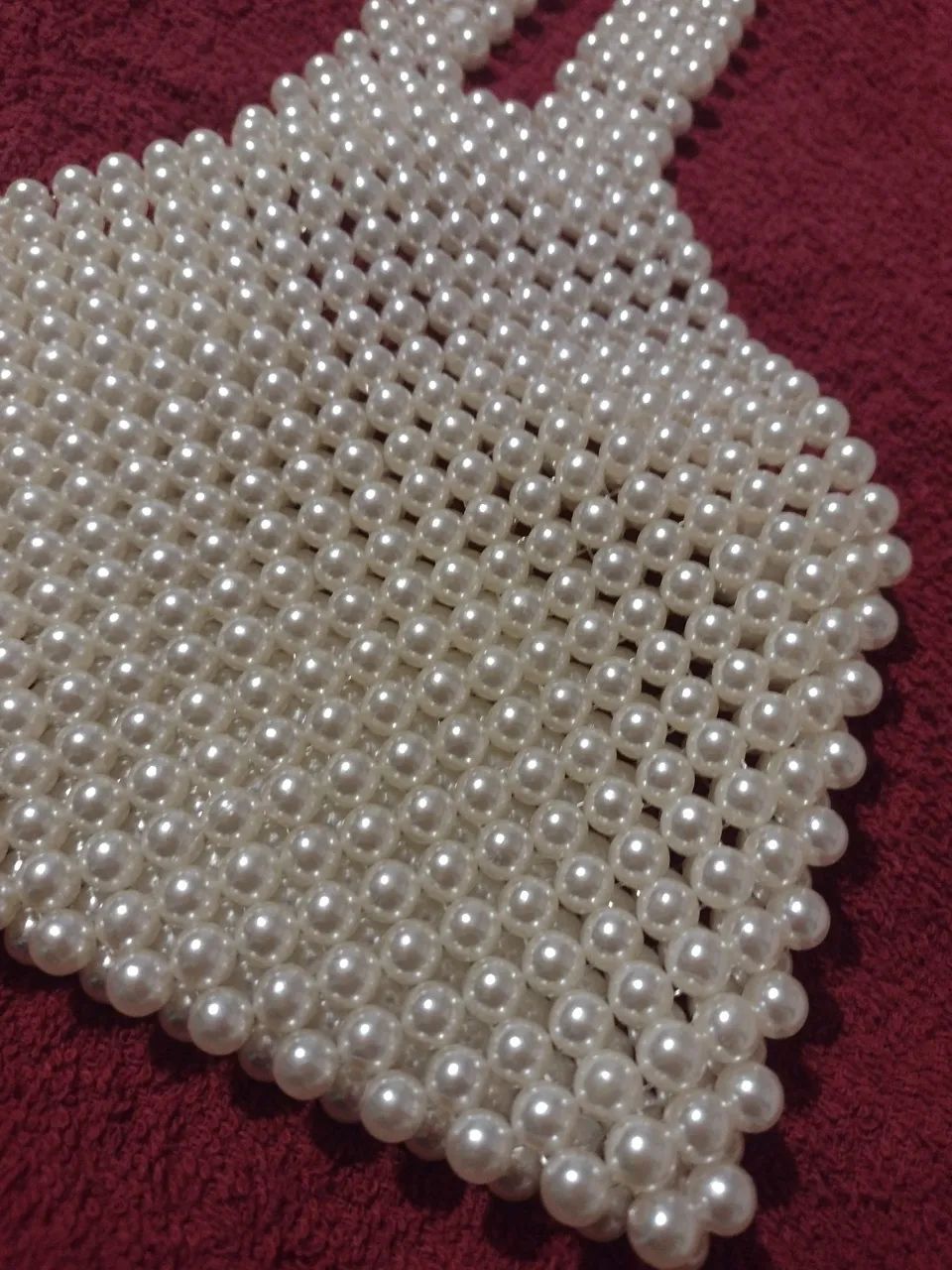 Croped top feito com pérolas , novo, um luxo  - Foto 3