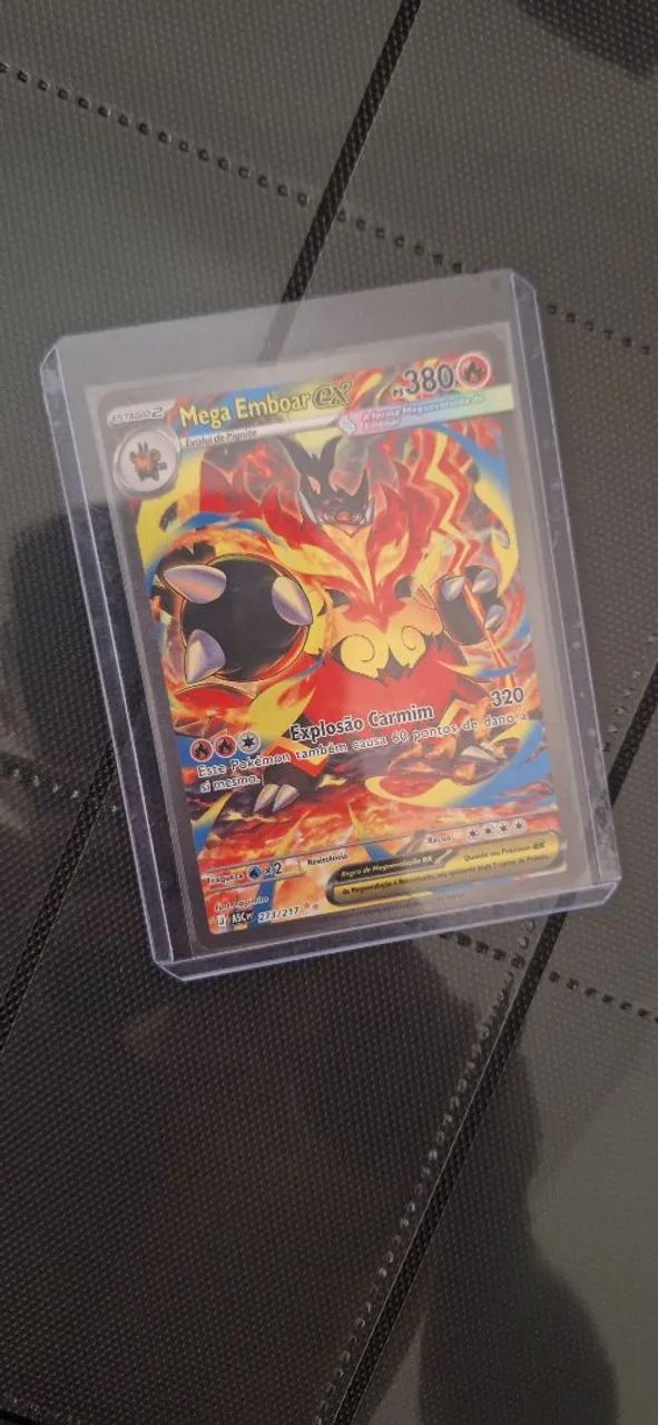 Carta Pokémon Mega Emboar (Heróis Excelsos) - Foto 2