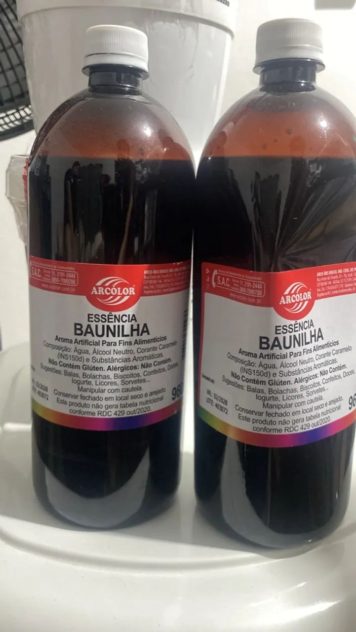 2 ESSÊNCIA de BAUNILHA 960ml cada