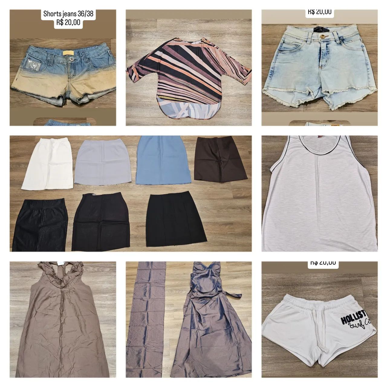 Lote com 40 peças de roupas femininas P/M - Foto 3