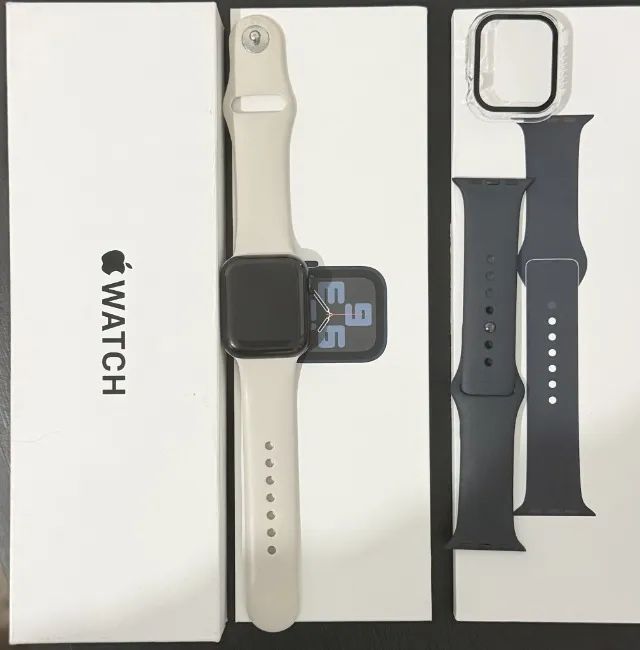 Apple Watch SE 2ª geração com caixa e acessórios