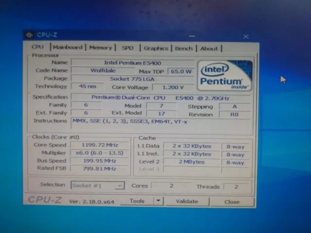 Kit PC LGA 775 - Pentium E5400 + 4GB RAM + HD 320GB | Funcionando - Foto 4