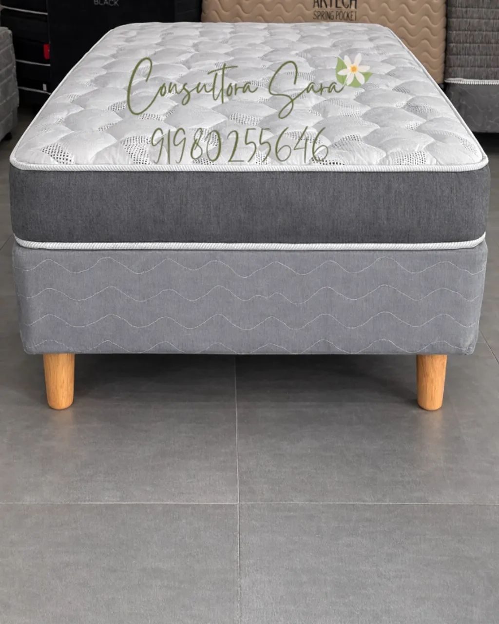 CAMA BOX SOLTEIRO D33