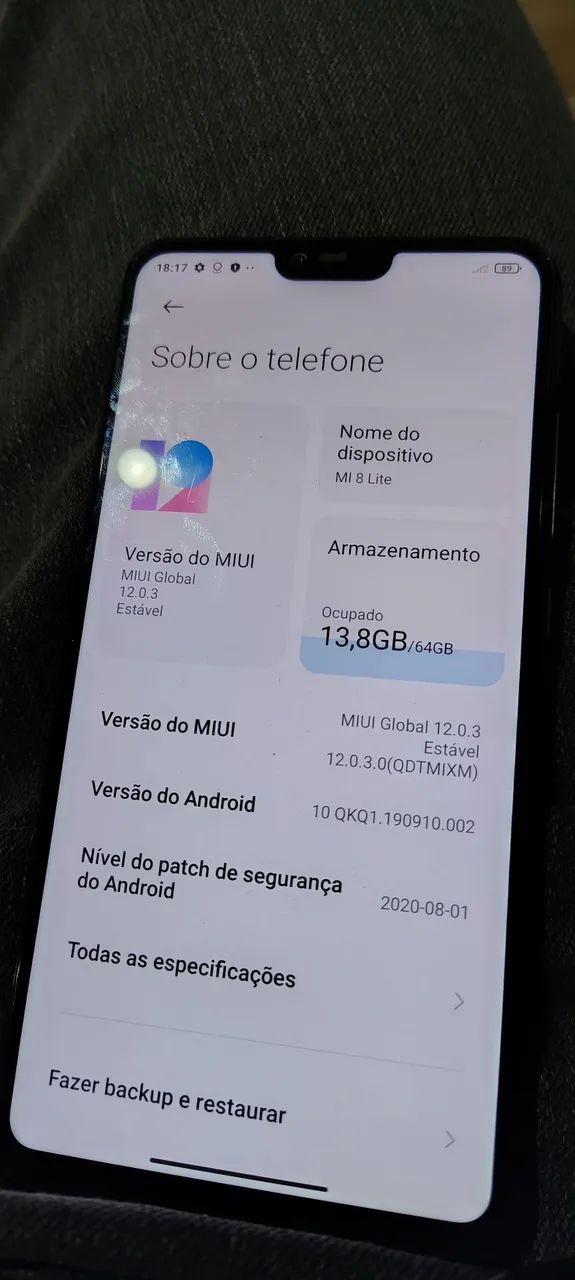Xiaomi MI 8 lite usado - Foto 4