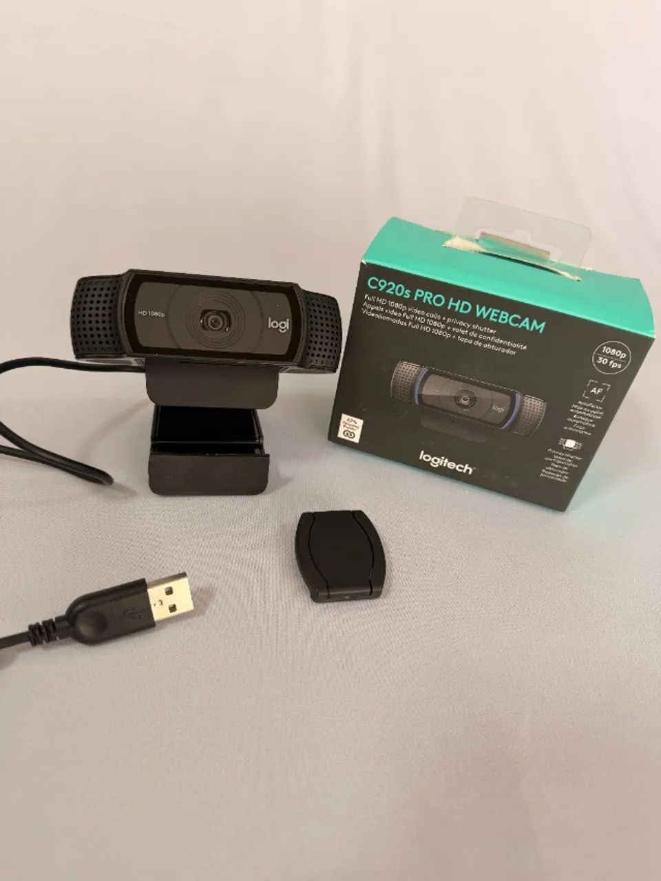 Webcam Logitech C920s Pro HD - Usado