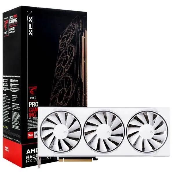 Placa de Vídeo XFX Swift Radeon RX9060 XT OC White 16GB GDDR6 PCI