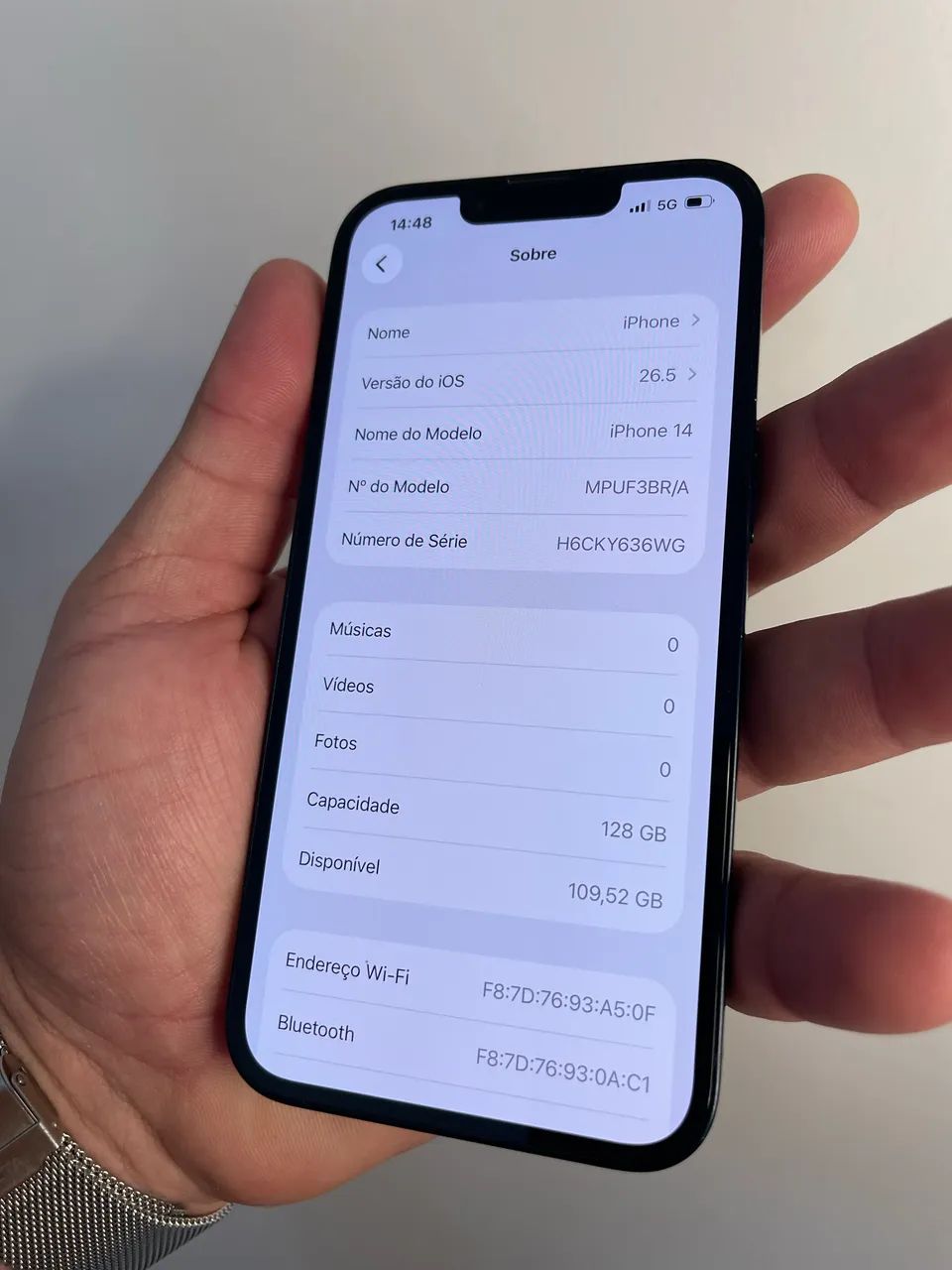 Iphone 14 5G 128gb Black Completo Troco ou vendo - Foto 2