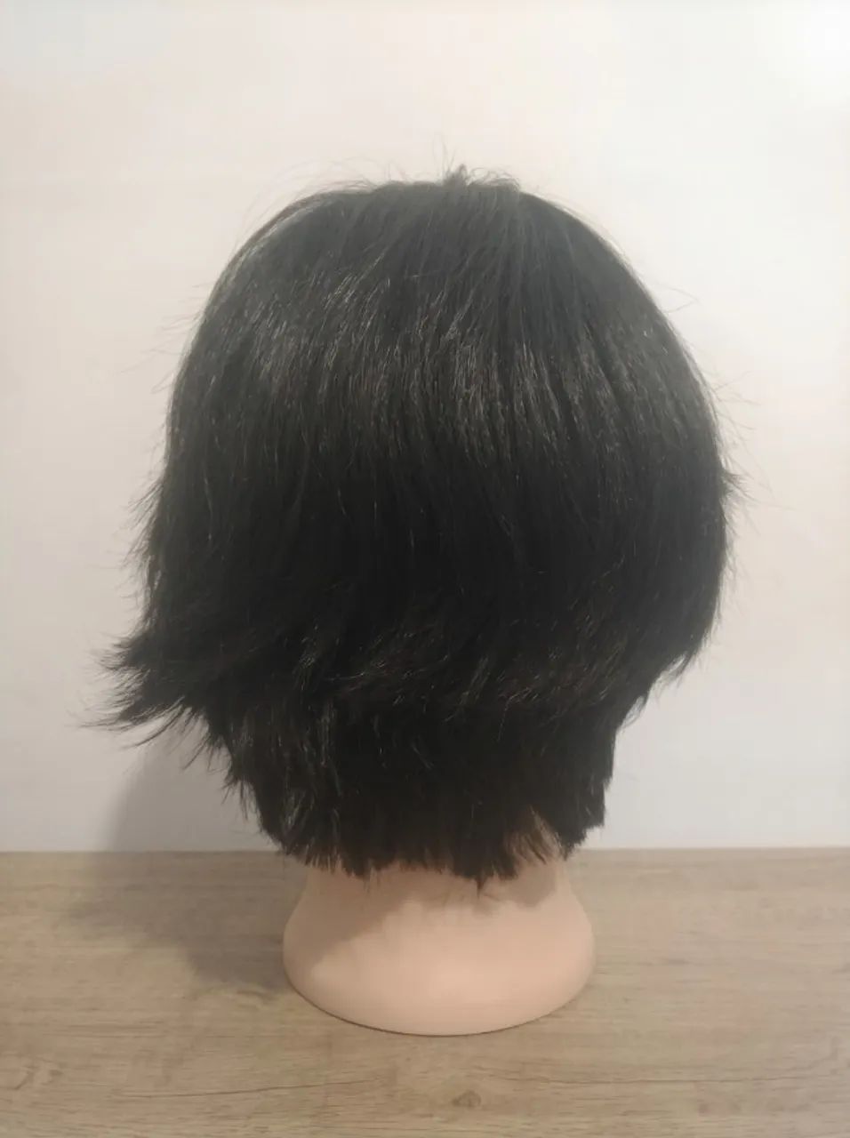 Peruca Curta Preta Cabelo Real - Foto 3