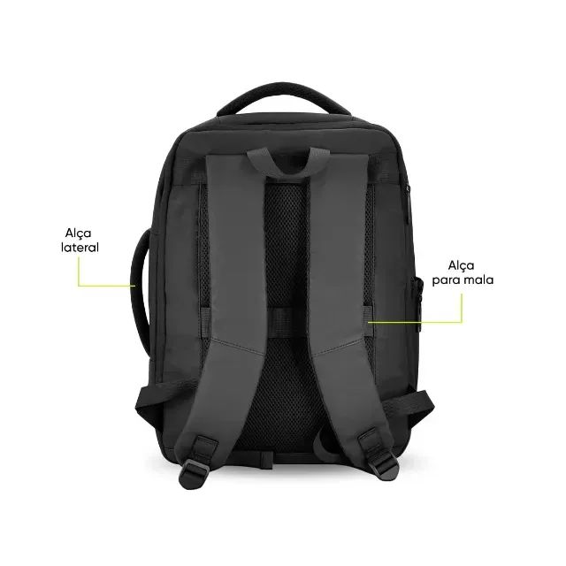 Mochila para Notebook Get Journey Preta 17" - WZetta - Foto 5