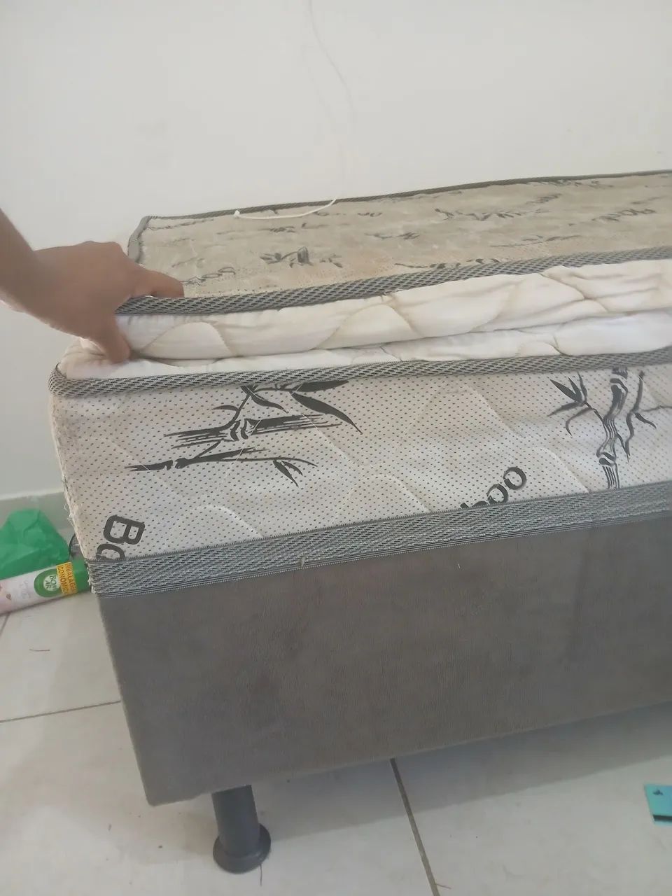Cama box bamboo pra vender logo 