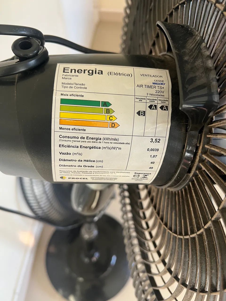 [ÚLTIMA CHAMADA] ventilador de coluna Mallory - Foto 2