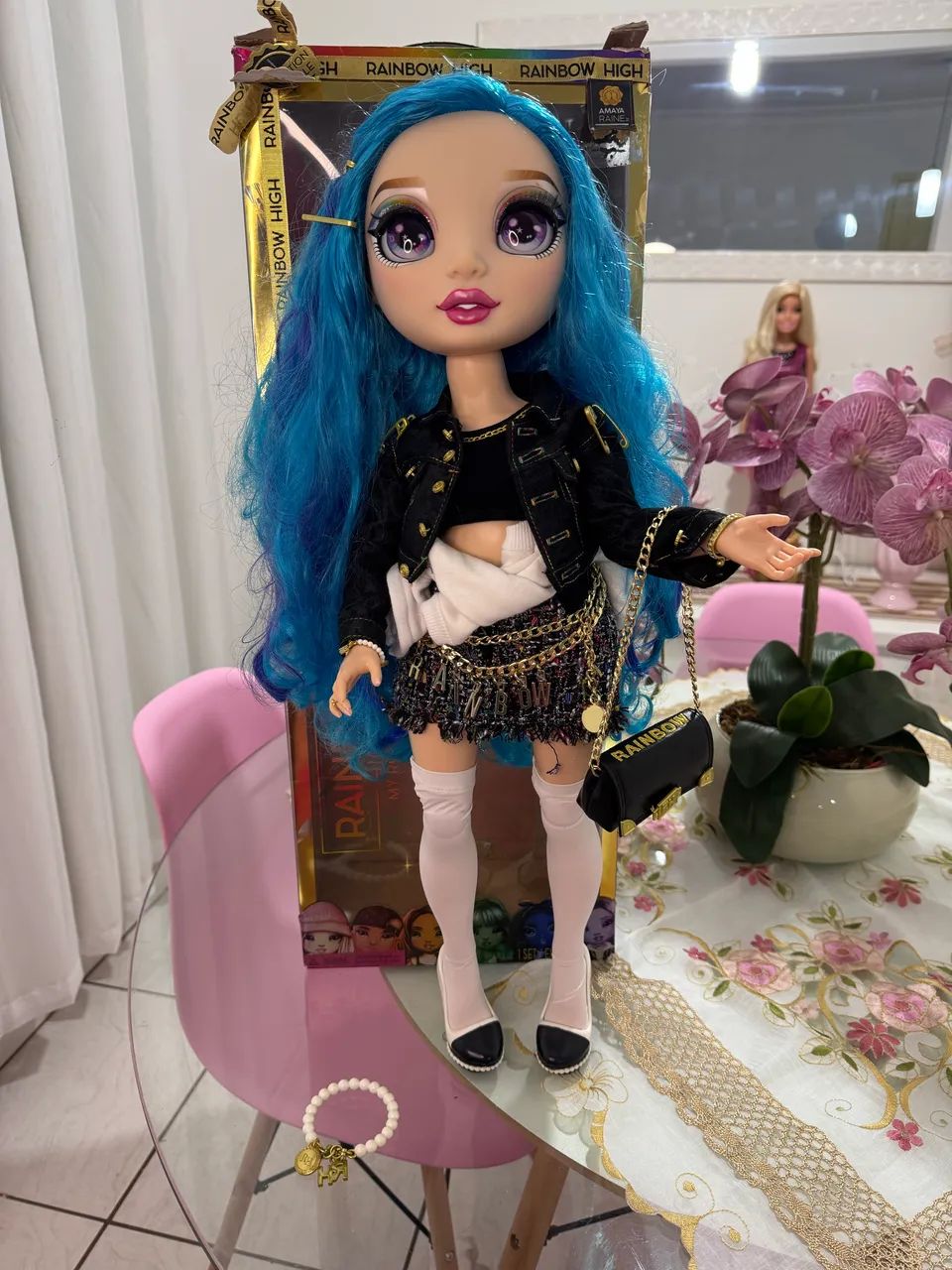 boneca rainbow high amaya raine 60cm - Foto 3