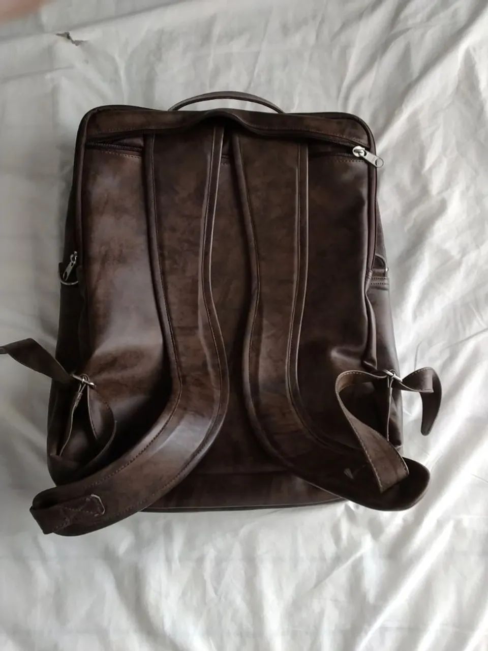 Mochila couro legítimo unissex  - Foto 4