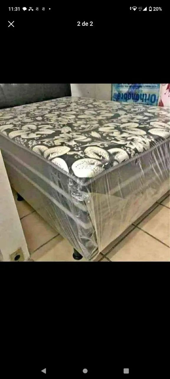 Cama box casal espuma d33 confortávell  - Foto 3