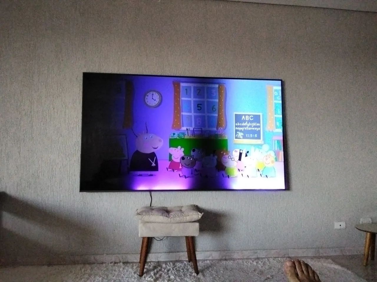 Tv Samsung 85 polegadas led queimado 