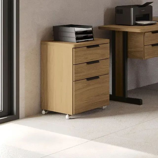 MESA COM GAVETEIRO ESCRITÓRIO HOME OFFICE 1,5M 3 GAVETAS KAPPESBERG - Foto 2
