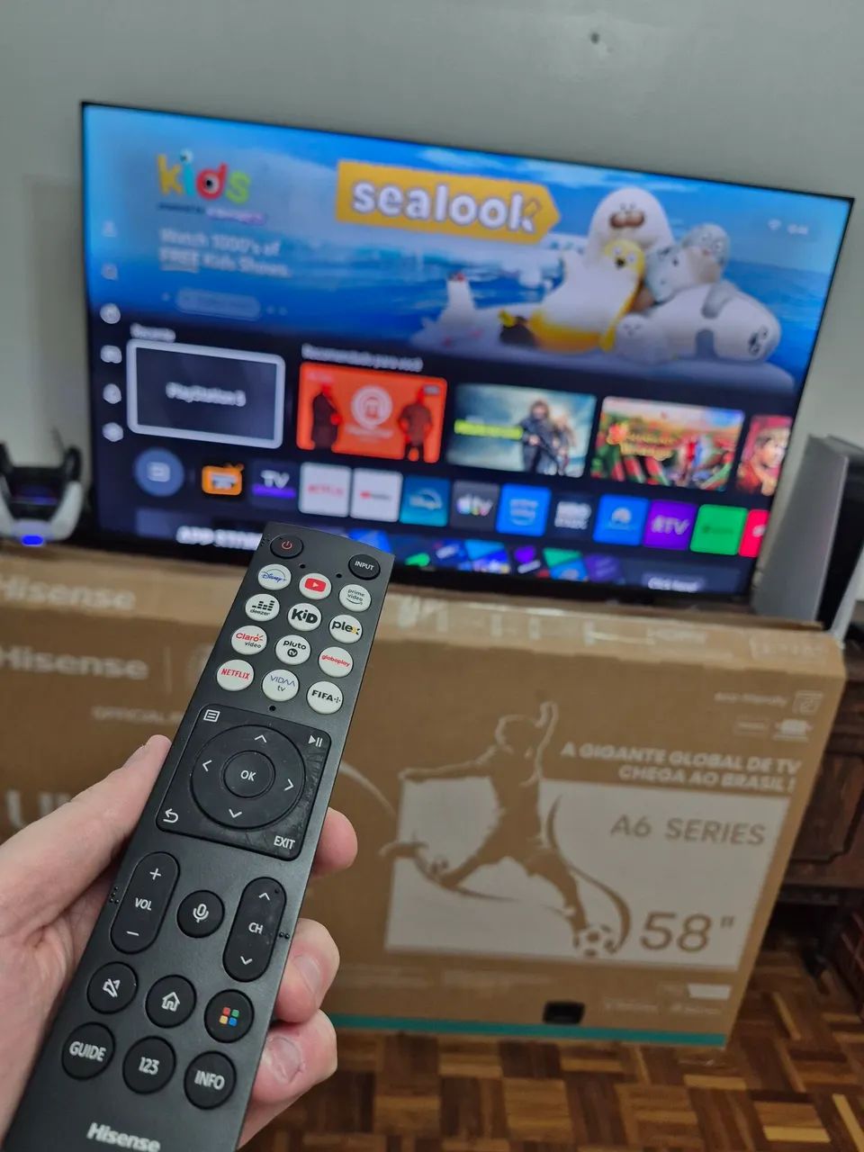 Smart TV 58 Polegadas 4K UHD Hisense - Semi Nova