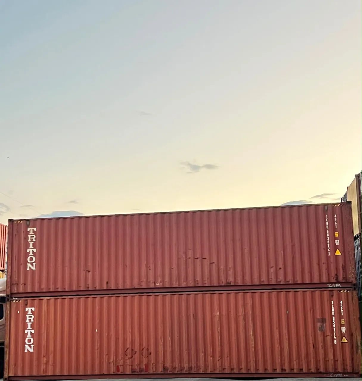 Container em terminal 
