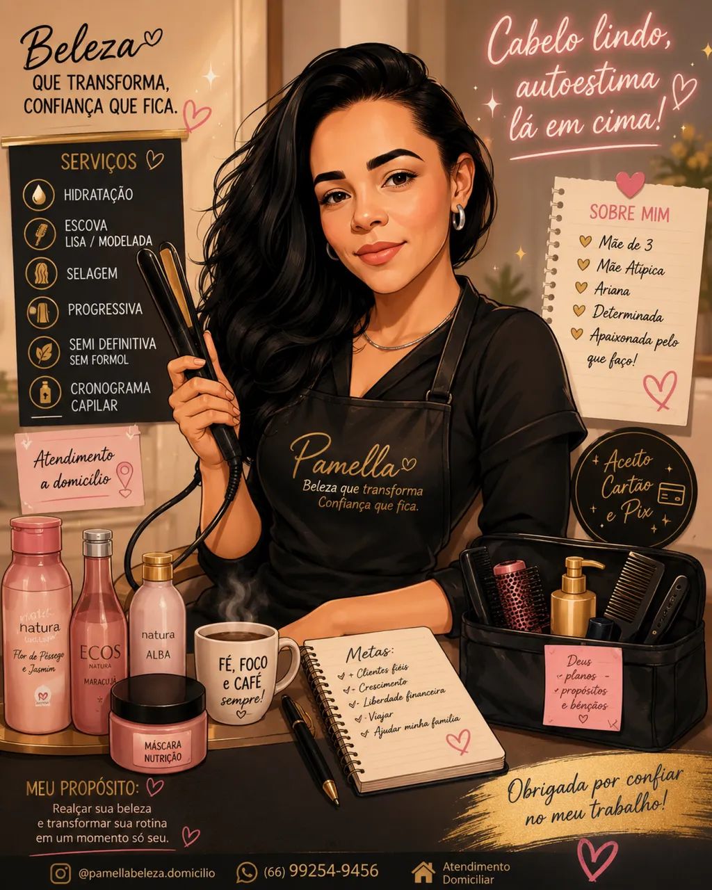 Cabeleireira em Domicílio 