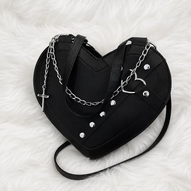 Bolsa coração dark