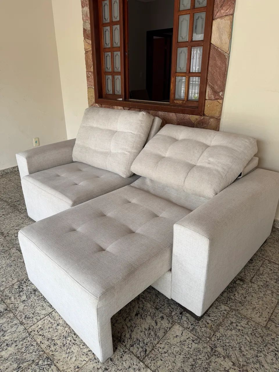 Sofá 2 módulos retrátil/inclinável - Foto 2